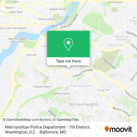 Metropolitan Police Department - 7th District map