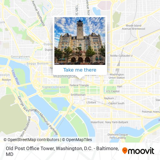 Old Post Office Tower map