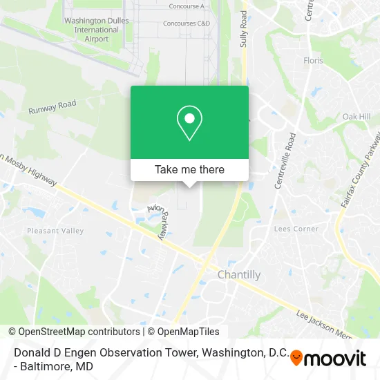 Donald D Engen Observation Tower map