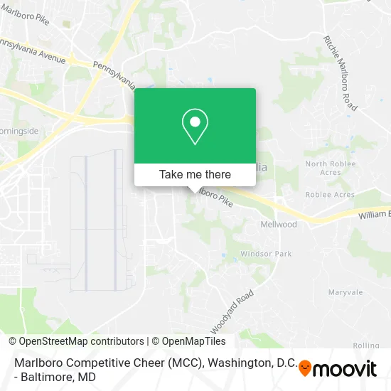 Marlboro Competitive Cheer (MCC) map
