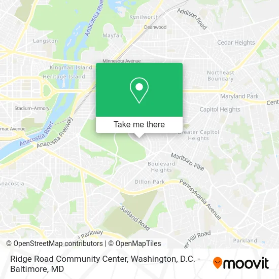 Ridge Road Community Center map