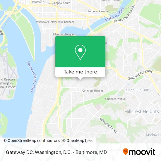 Gateway DC map