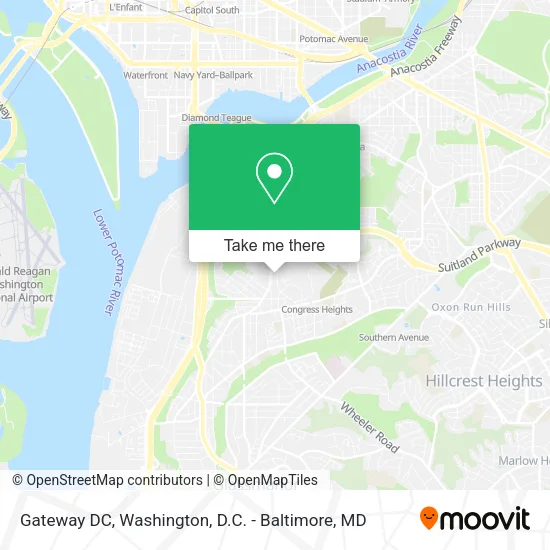 Mapa de Gateway DC