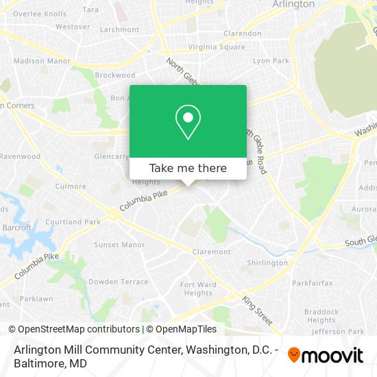 Mapa de Arlington Mill Community Center