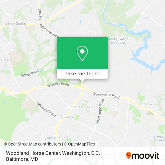 Woodland Horse Center map