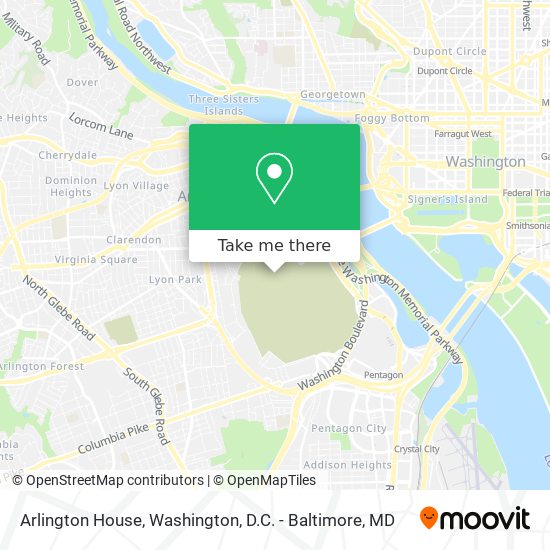 Arlington House map