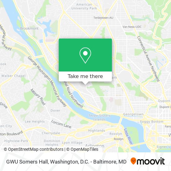 Mapa de GWU Somers Hall