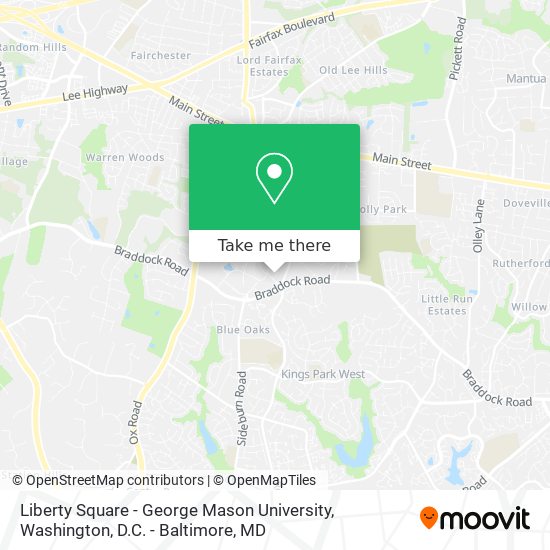 Mapa de Liberty Square - George Mason University