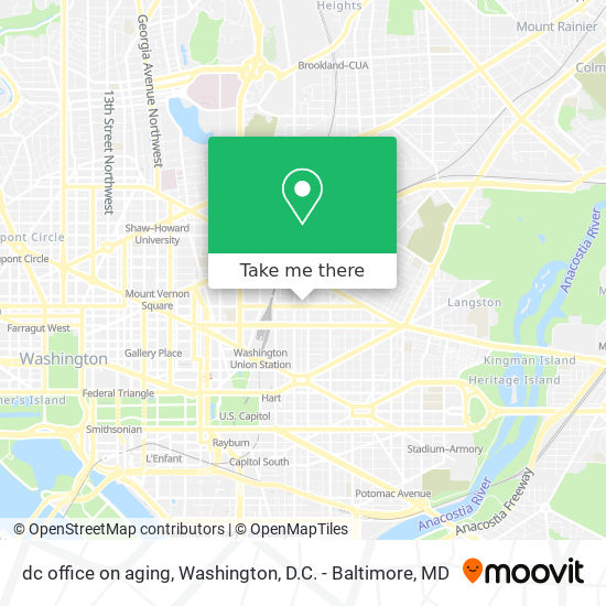 Mapa de dc office on aging