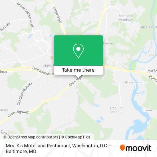 Mapa de Mrs. K's Motel and Restaurant