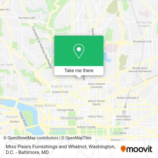 Mapa de Miss Pixie's Furnishings and Whatnot