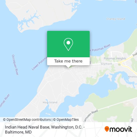 Mapa de Indian Head Naval Base
