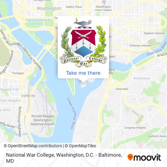 National War College map