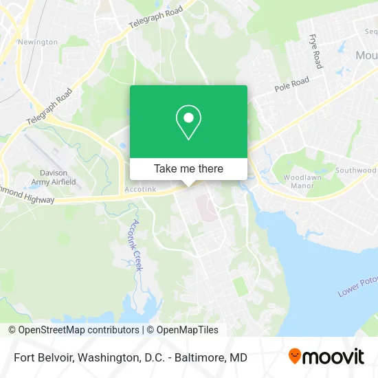 Fort Belvoir map
