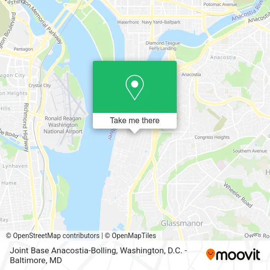 Mapa de Joint Base Anacostia-Bolling