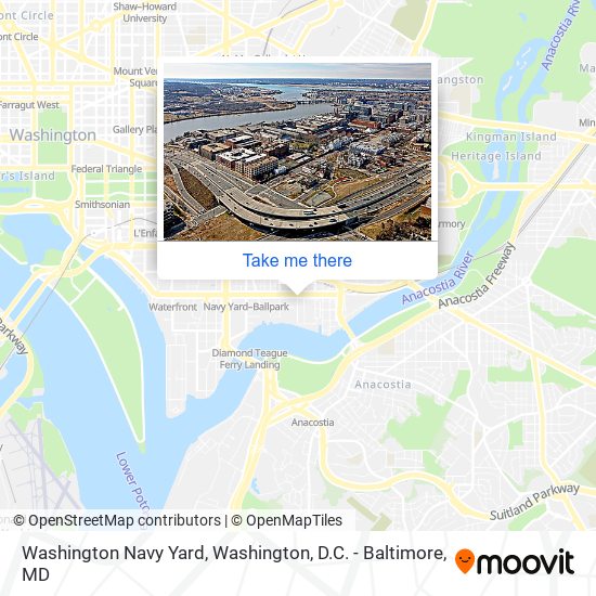 Washington Navy Yard map