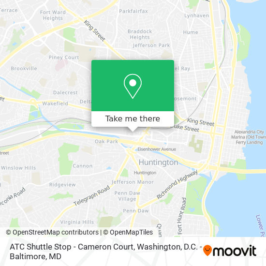 Mapa de ATC Shuttle Stop - Cameron Court