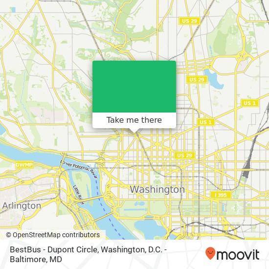 BestBus - Dupont Circle map