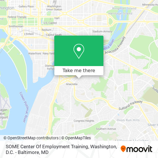 SOME Center Of Employment Training map