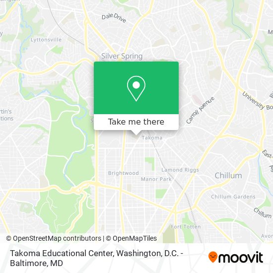 Mapa de Takoma Educational Center