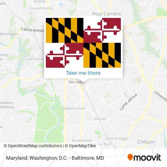 Mapa de Maryland