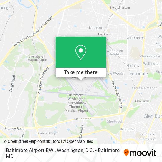 Baltimore Airport BWI map