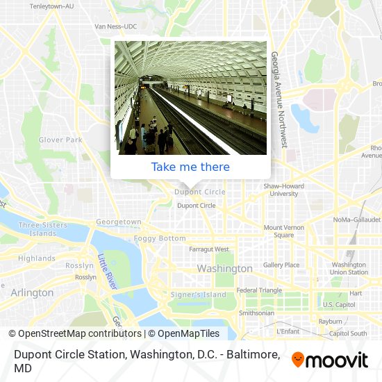 Dupont Circle Station map