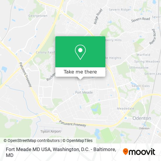 Fort Meade MD USA map