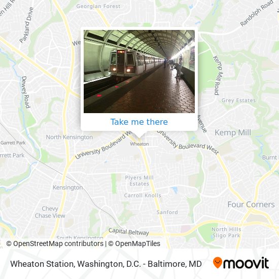 Mapa de Wheaton Station