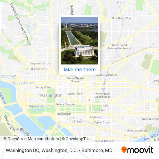 Washington DC map