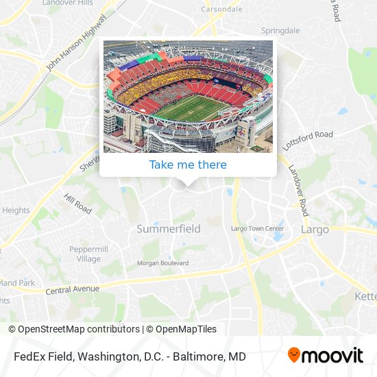 Mapa de FedEx Field