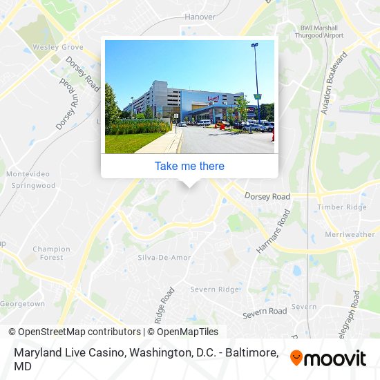 Mapa de Maryland Live Casino