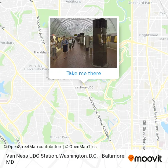 Mapa de Van Ness UDC Station