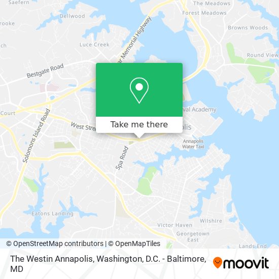 Mapa de The Westin Annapolis