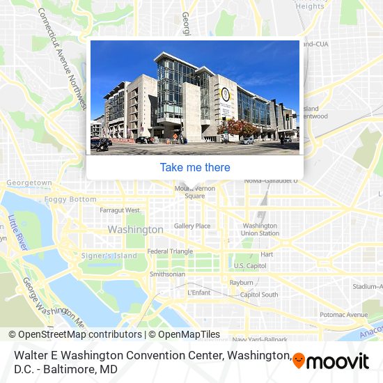 Mapa de Walter E Washington Convention Center