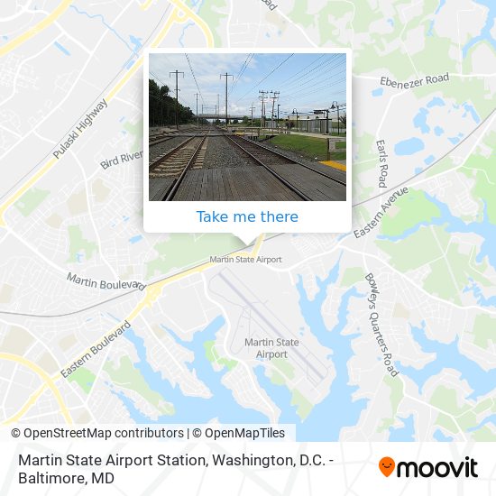 Martin State Airport Station map