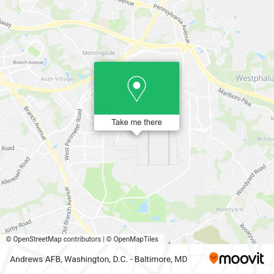Mapa de Andrews AFB