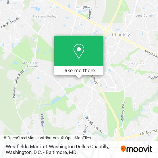 Mapa de Westfields Marriott Washington Dulles Chantilly