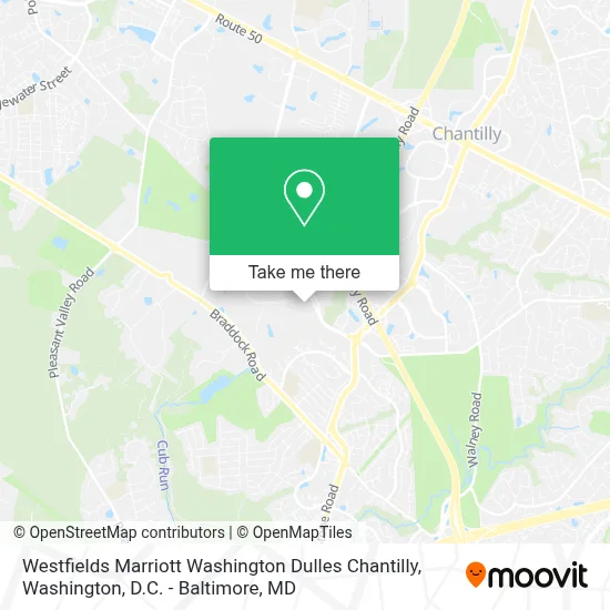 Westfields Marriott Washington Dulles Chantilly map