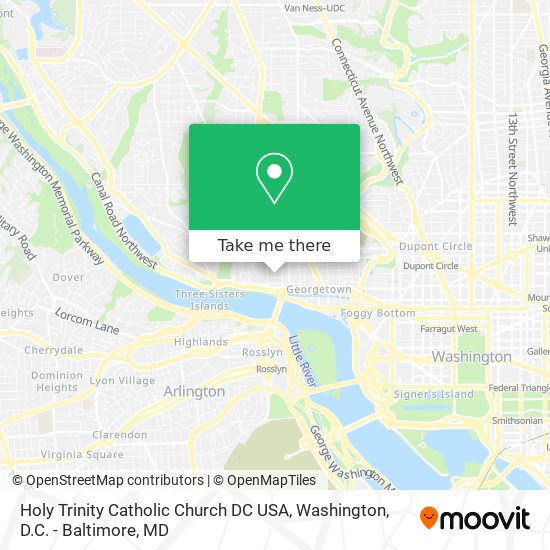 Mapa de Holy Trinity Catholic Church DC USA