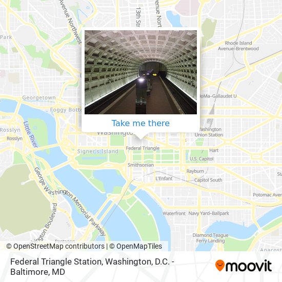 Federal Triangle Station map