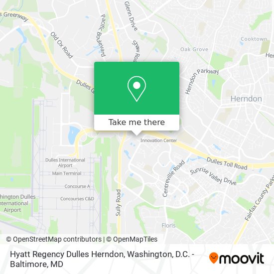 Hyatt Regency Dulles Herndon map