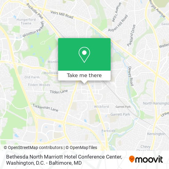 Mapa de Bethesda North Marriott Hotel Conference Center