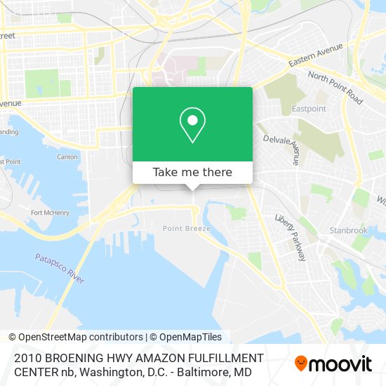 2010 BROENING HWY AMAZON FULFILLMENT CENTER nb map