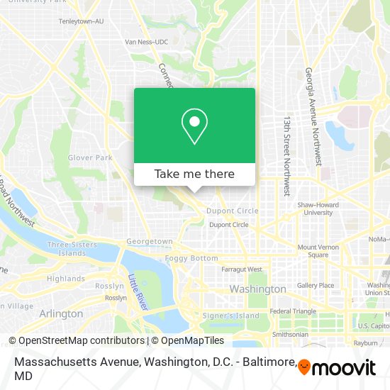 Mapa de Massachusetts Avenue