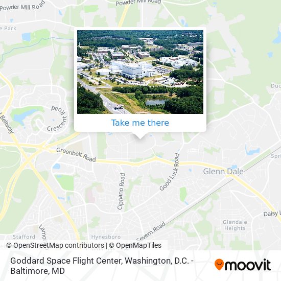 Mapa de Goddard Space Flight Center