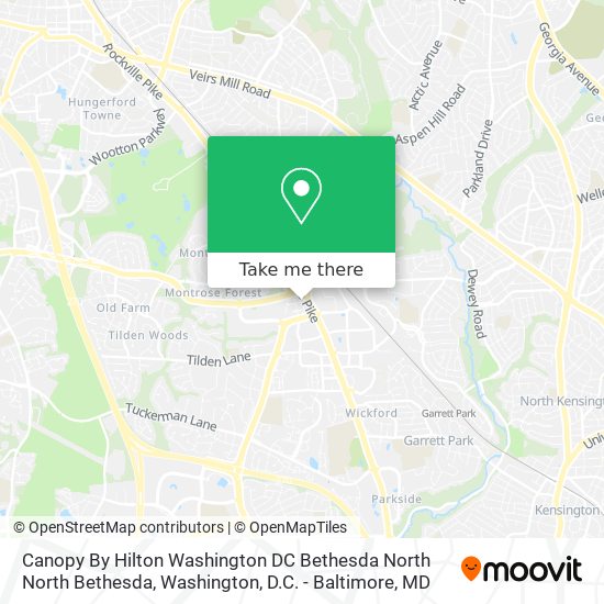 Canopy By Hilton Washington DC Bethesda North North Bethesda map