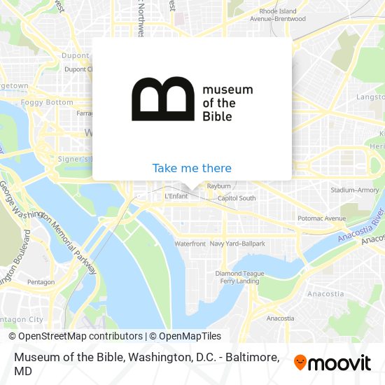 Museum of the Bible map