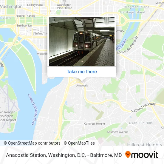 Mapa de Anacostia Station