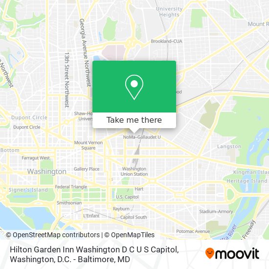 Mapa de Hilton Garden Inn Washington D C U S Capitol